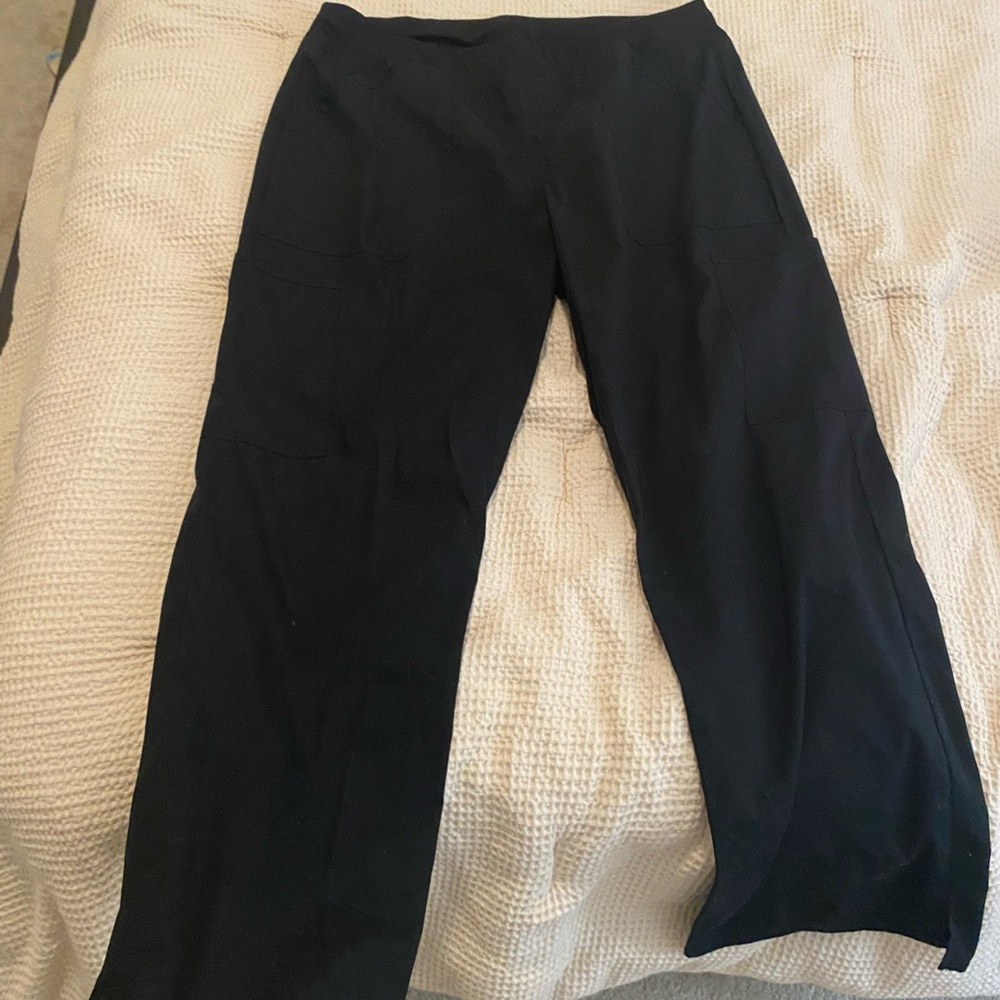 Black. Size L. Cherokee scrub bottoms.